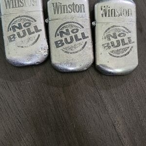 Winston No Bull Silver Lighters